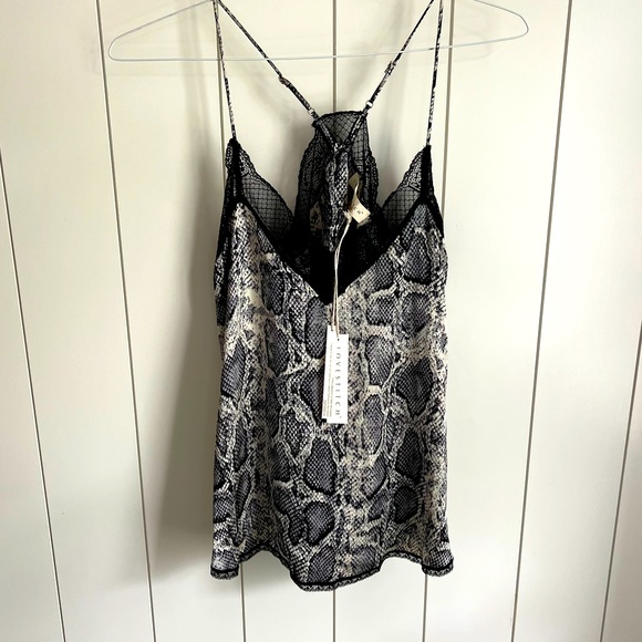 Haut à Imprimé Serpent Et Perles Soft Works - Taille M, Neuf Avec étiquettes, Fabriqué Au Canada